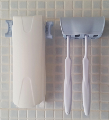 Kit Dispenser dentifricio e porta spazzolini