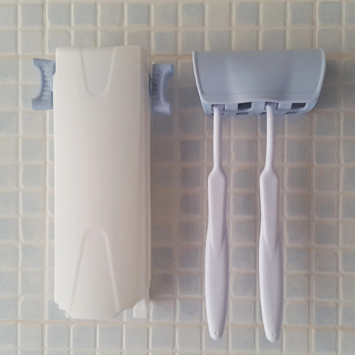 Kit Dispenser dentifricio e porta spazzolini