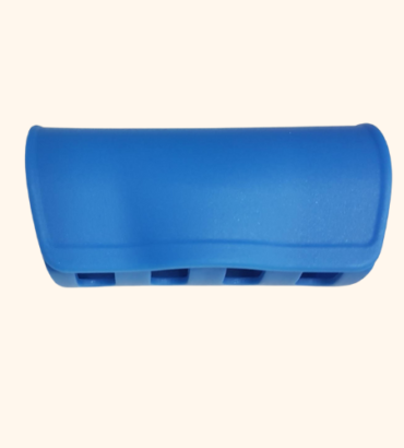 Portaspazzolino e testine per spazzolino elettrico blu