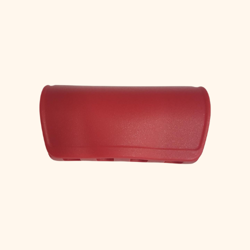 Portaspazzolino e testine per spazzolino elettrico rosso